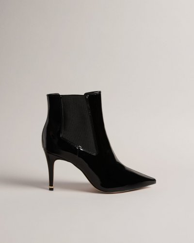 Yimmona Patent Leather Ankle Boots