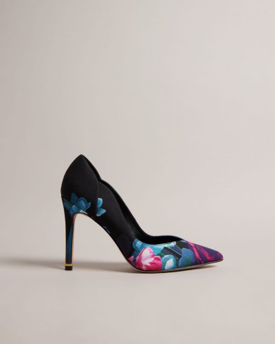 Orlas Floral Satin Court Shoes