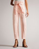 Papero Paperbag Cropped Barrel Jeans