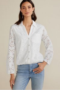 Jovana Eyelet Shirt