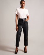 Enyyaa Panelled Leather Trousers