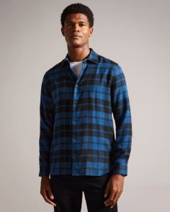 Abacus Long Sleeve Check Flannel Shirt