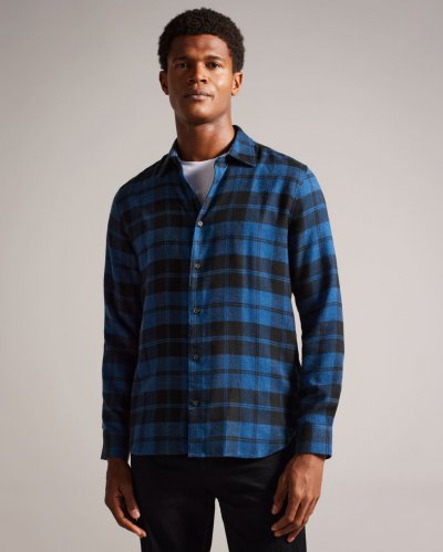 Abacus Long Sleeve Check Flannel Shirt