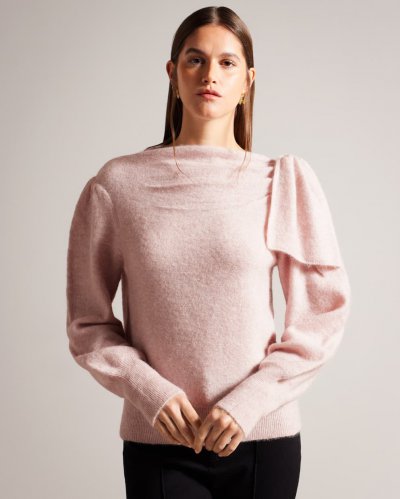 Larbow Bow Embellished Jumper