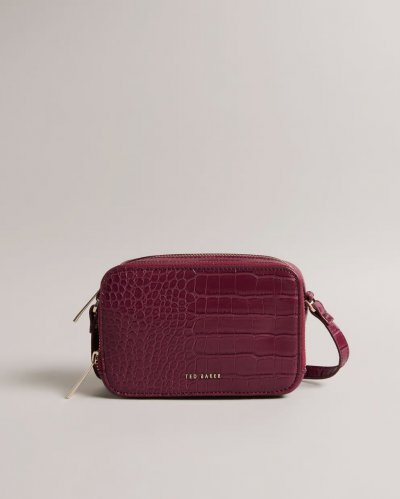 Stina Croc Effect Mini Camera Bag