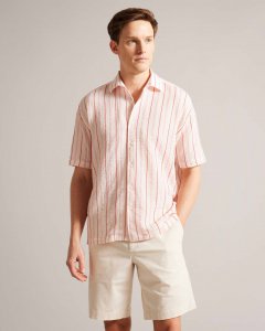 Hillma Short Sleeve Seersucker Stripe Shirt