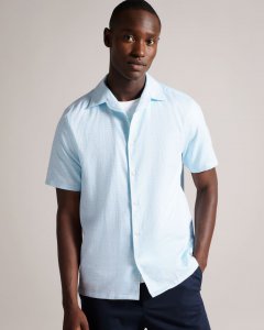 Seamus Textured Cotton And Linen Shirt