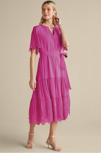 Verena Eyelet Midi Dress