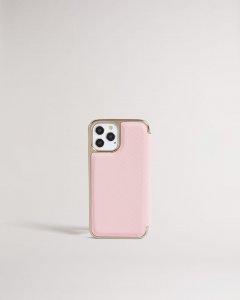 Magenta Magnolia Flowwr iPhone 12 And 12 Pro Mirror Case