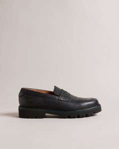 Waldow Waxy Leather Chunky Sole Loafers