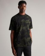 Tugo Oversized Jigsaw Print T-Shirt