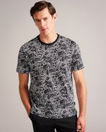 Tenant Short Sleeve Leaf Print T-Shirt