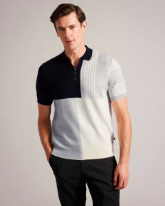 Norez Short Sleeve Colour Block Polo Shirt