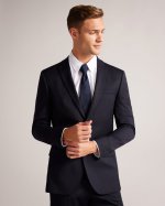 Skyejs Slim Fit Wool Suit Jacket