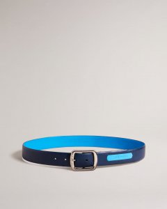 Jaims Contrast Detail Leather Belt