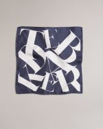 Karson Silk Scattered Logo Pocket Square