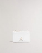 Jorjio Flower Eyelet Zip Card Holder