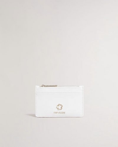 Jorjio Flower Eyelet Zip Card Holder