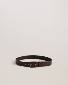 Hady T Etched Leather Belt