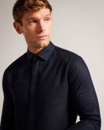 Jasperr Linen Blend Herringbone Shirt