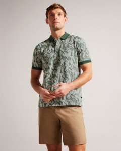 Plasta Short Sleeve Regular Fit Floral Polo