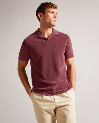 Sndbank Towelling Revere Collar Polo Shirt