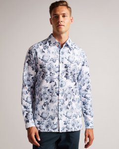 Salcot Long Sleeve Tapestry Floral Print Shirt