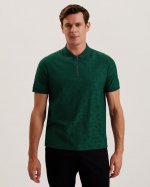 Polenn Tulip Textured Zip Polo Shirt