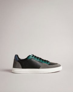 Brent Retro Cupsole Leather Trainers