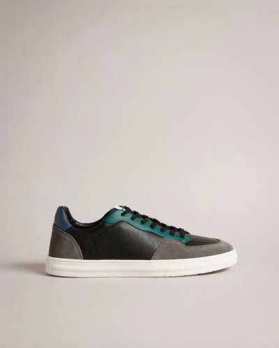 Brent Retro Cupsole Leather Trainers