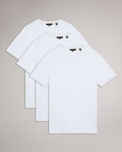 Workin Three Pack Of Short Sleeve T-Shirts