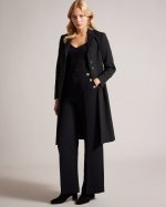 Remmiaa City Coat With Peaked Lapel