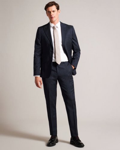 Owent Slim Tonal Check Trousers