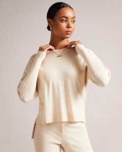 Krystna Easy Fit Balloon Sleeve Knit Top