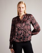 Doroti Satin Paisley Blouse