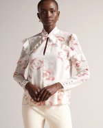 Thellma Floral Frill Detail Blouse