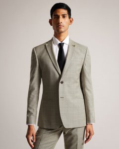 Botanjs Wool Check Suit Jacket