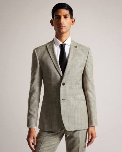 Botanjs Wool Check Suit Jacket