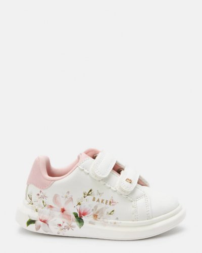 Anafa Floral Double Strap Trainers