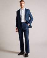 Taist Wool Blend Slim Suit Trousers