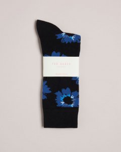 Newflor Painted Floral Print Socks