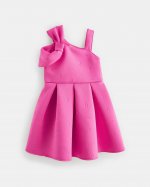 Mayysie Sleeveless Bow Shoulder Scuba Dress