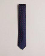 Cronus Diamond Dot Jacquard Silk Tie