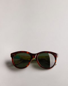 Manhatn MIB Printed Round Sunglasses