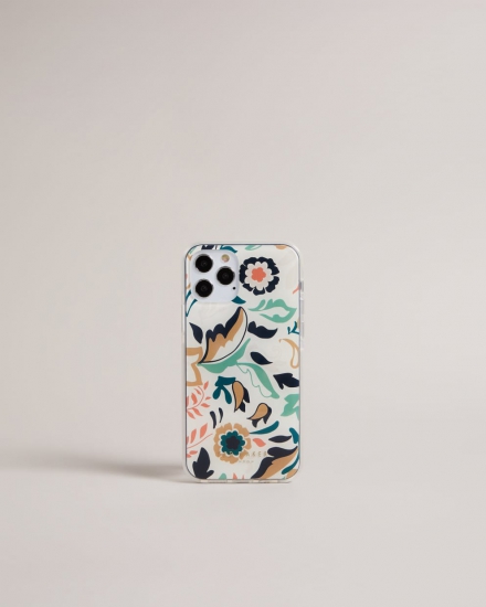 Lisal Folk Floral iPhone 12 And 12 Pro Clip Case - Click Image to Close