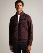 Hamste Long Sleeve Quilted Front Jacket