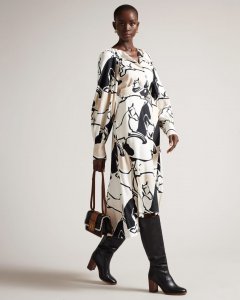 Sydnei Midi Shirt Dress With Splits