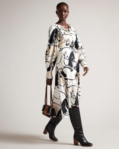 Sydnei Midi Shirt Dress With Splits