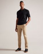 Stree Short Sleeve Textured Polo Shirt