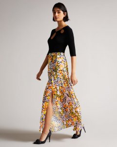 Klemmy Dropped Waist Maxi Skirt